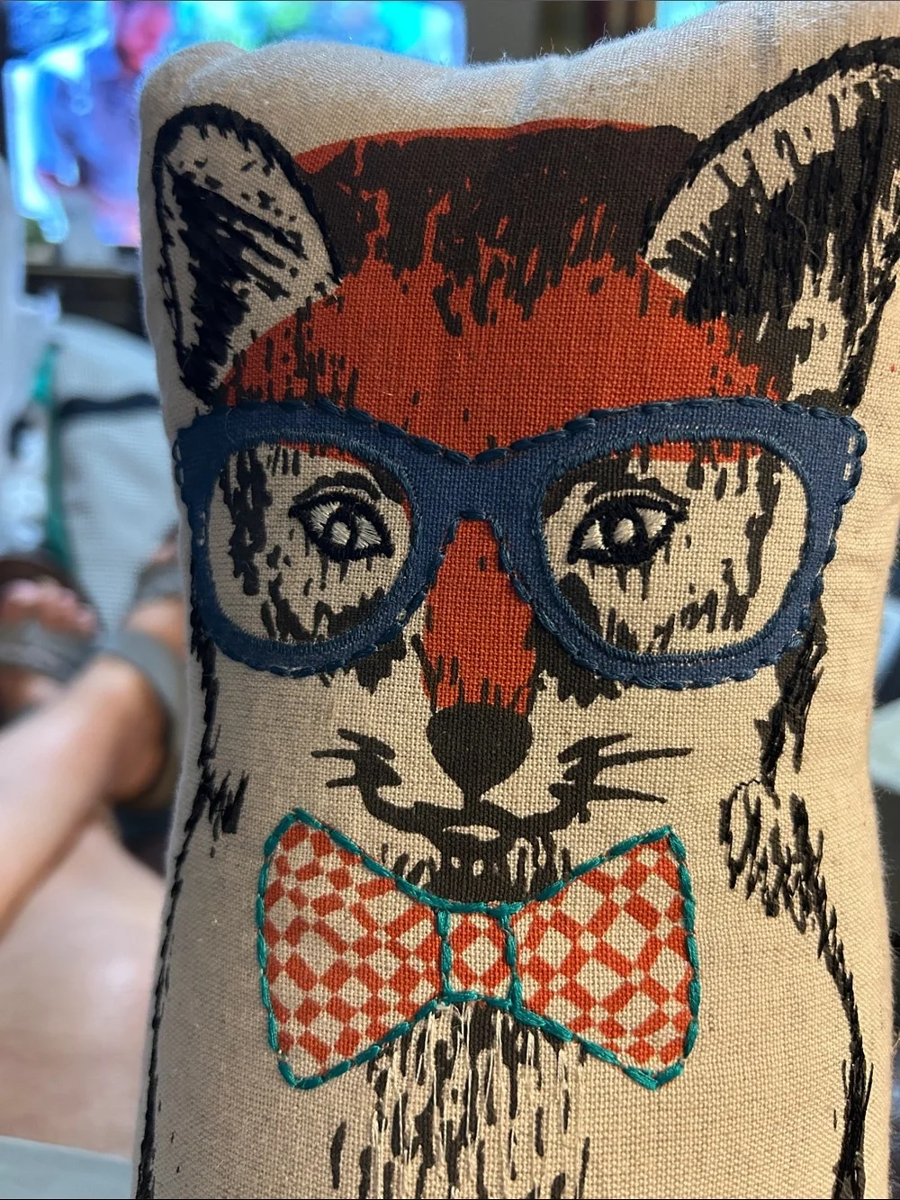 Mrs Fox on one side and Mr Fox  on the other side  Throw Pillow by Paper Source.